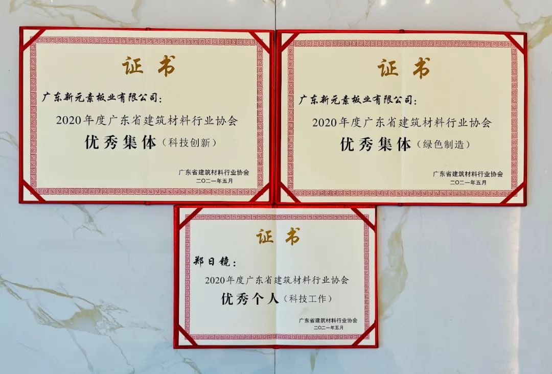 绿色引领，科技赋能 新元素集团双誉加冕，助力新型建筑材料制造高质量发展